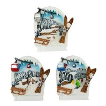 Magnet Winter Rodel u. Ski 3fach